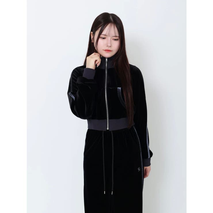 【SETUP着用可】バイカラーベロアブルゾン | EATME | 詳細画像24 