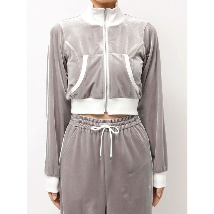 【SETUP着用可】バイカラーベロアブルゾン | EATME | 詳細画像28 