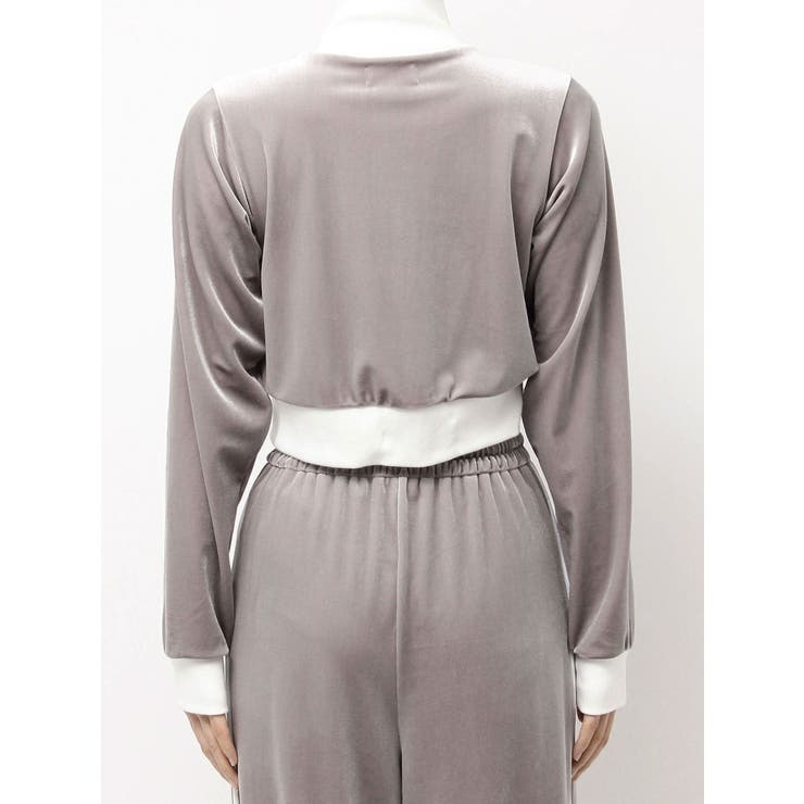 【SETUP着用可】バイカラーベロアブルゾン | EATME | 詳細画像30 