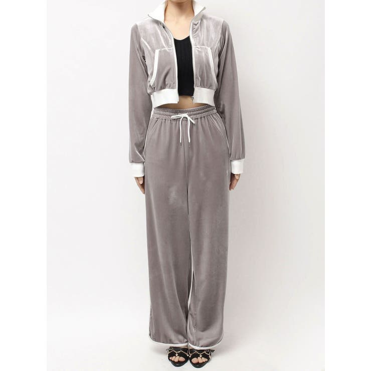 【SETUP着用可】バイカラーベロアブルゾン | EATME | 詳細画像37 