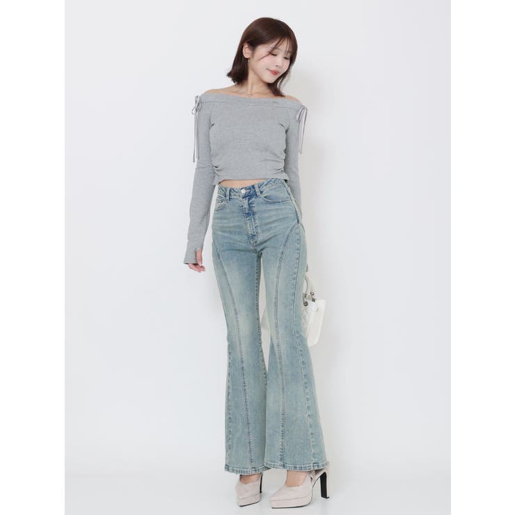 【SETUP】リボンオフショルダーTOP | EATME | 詳細画像10 