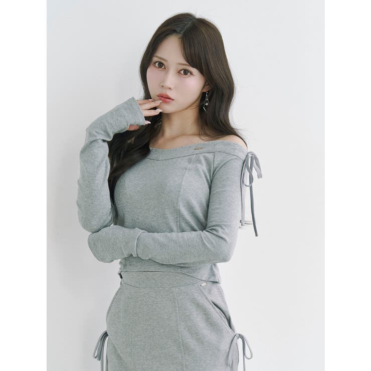 【SETUP】リボンオフショルダーTOP | EATME | 詳細画像18 