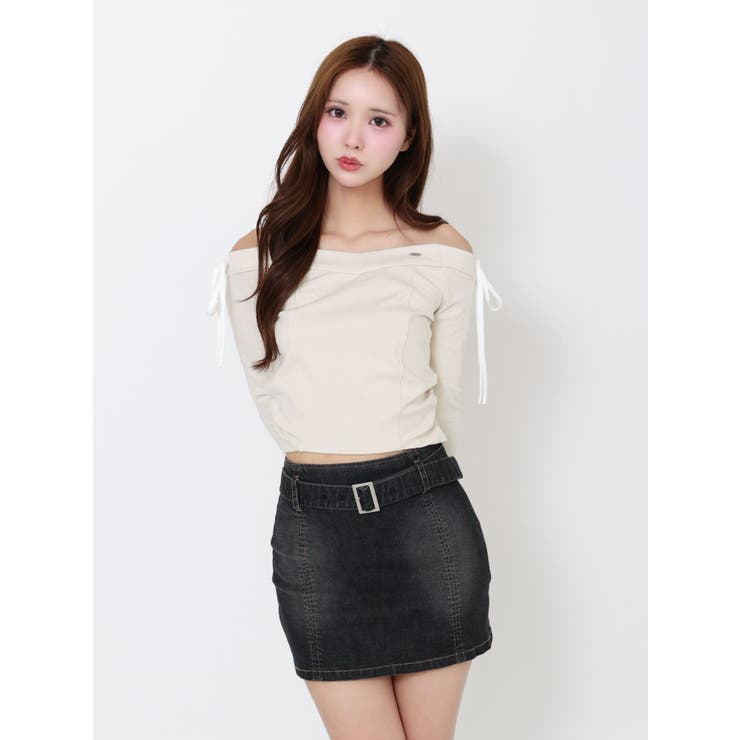 【SETUP】リボンオフショルダーTOP | EATME | 詳細画像2 