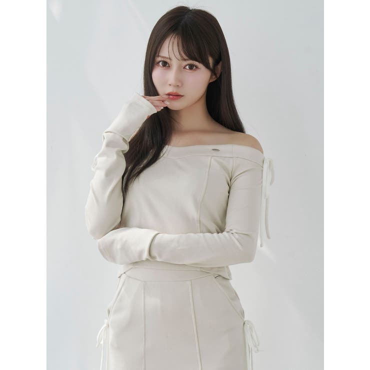 【SETUP】リボンオフショルダーTOP | EATME | 詳細画像21 