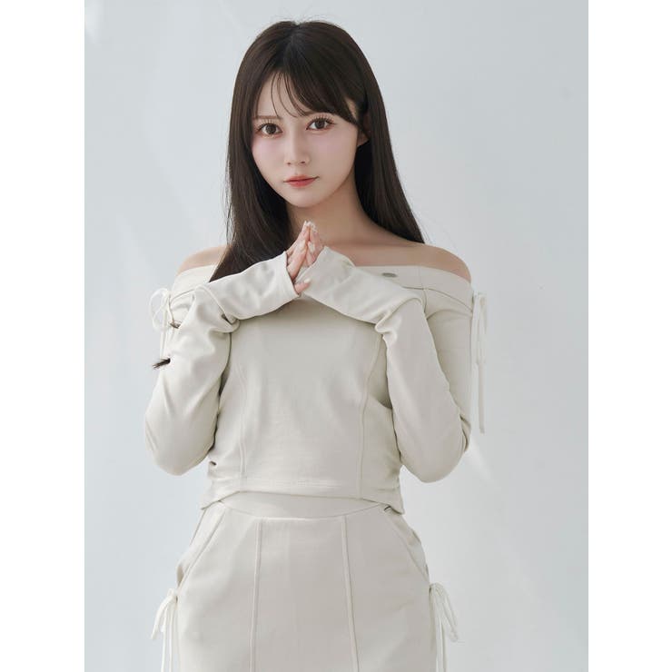 【SETUP】リボンオフショルダーTOP | EATME | 詳細画像22 