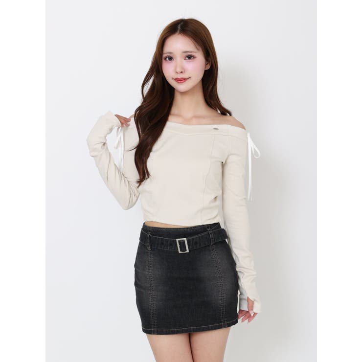 【SETUP】リボンオフショルダーTOP | EATME | 詳細画像3 