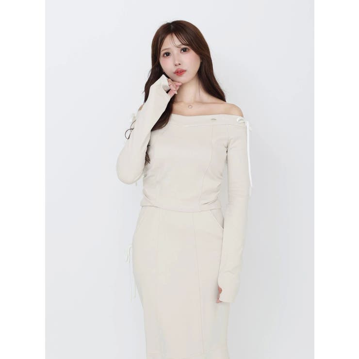 【SETUP】リボンオフショルダーTOP | EATME | 詳細画像38 