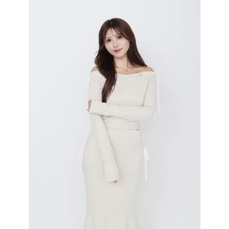 【SETUP】リボンオフショルダーTOP | EATME | 詳細画像39 