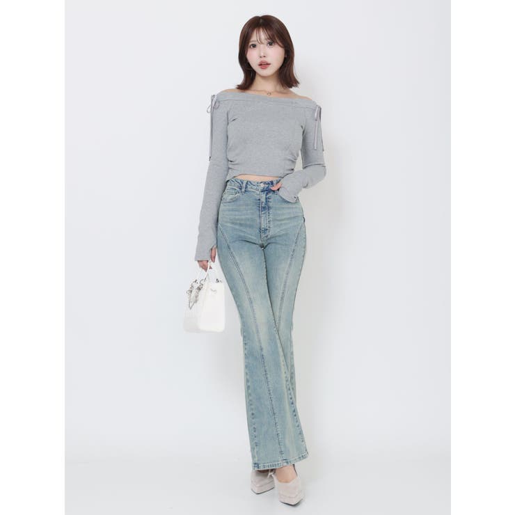 【SETUP】リボンオフショルダーTOP | EATME | 詳細画像9 