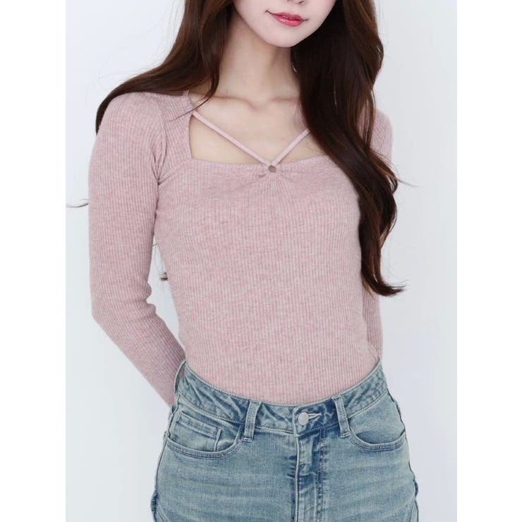 ピンク | リングデコルテリブTOP | EATME
