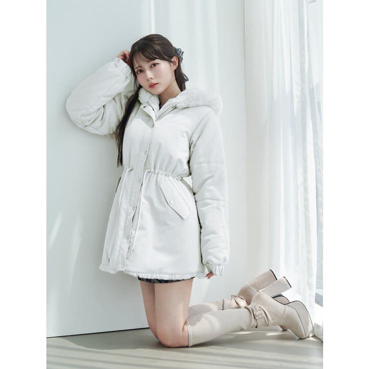 フェイクファーフードコート | EATME | 詳細画像2 