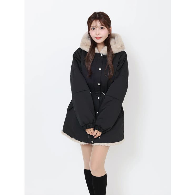 フェイクファーフードコート | EATME | 詳細画像28 