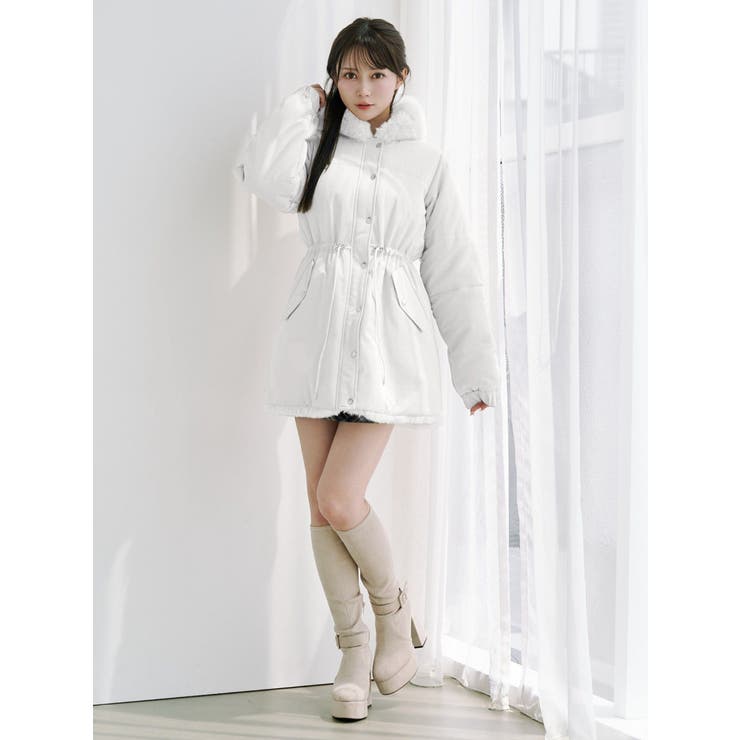 フェイクファーフードコート | EATME | 詳細画像3 