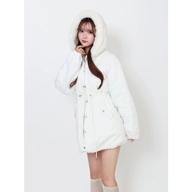 フェイクファーフードコート | EATME | 詳細画像34 