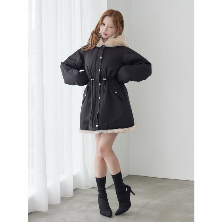 フェイクファーフードコート | EATME | 詳細画像4 