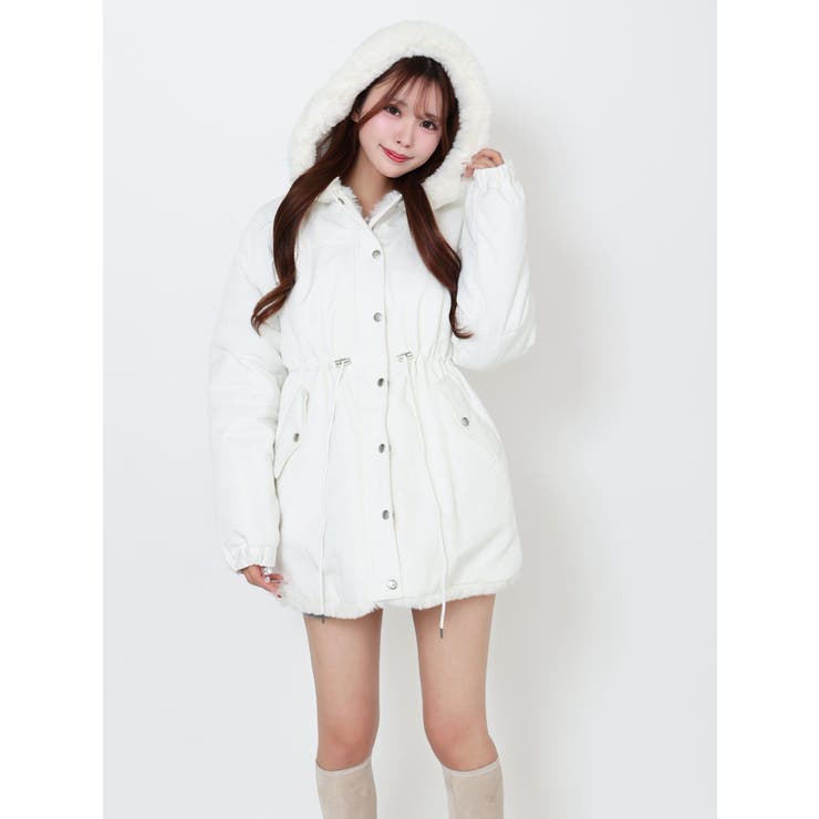 フェイクファーフードコート | EATME | 詳細画像5 