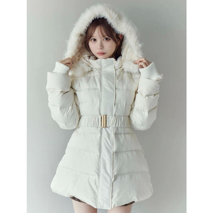 フェイクファーフードレディダウンコート | EATME | 詳細画像12 