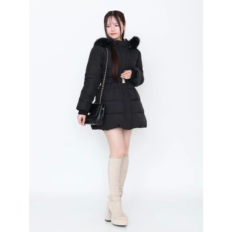 フェイクファーフードレディダウンコート | EATME | 詳細画像26 