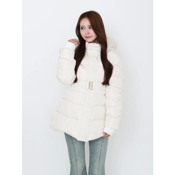 フェイクファーフードレディダウンコート | EATME | 詳細画像28 