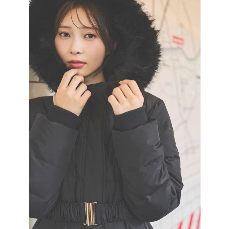 フェイクファーフードレディダウンコート | EATME | 詳細画像3 