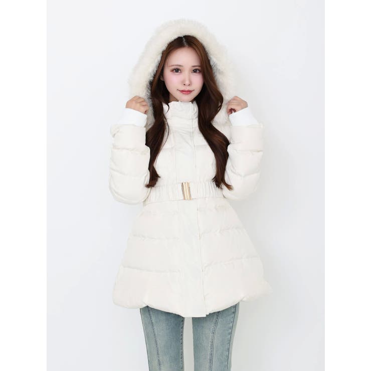 フェイクファーフードレディダウンコート | EATME | 詳細画像30 