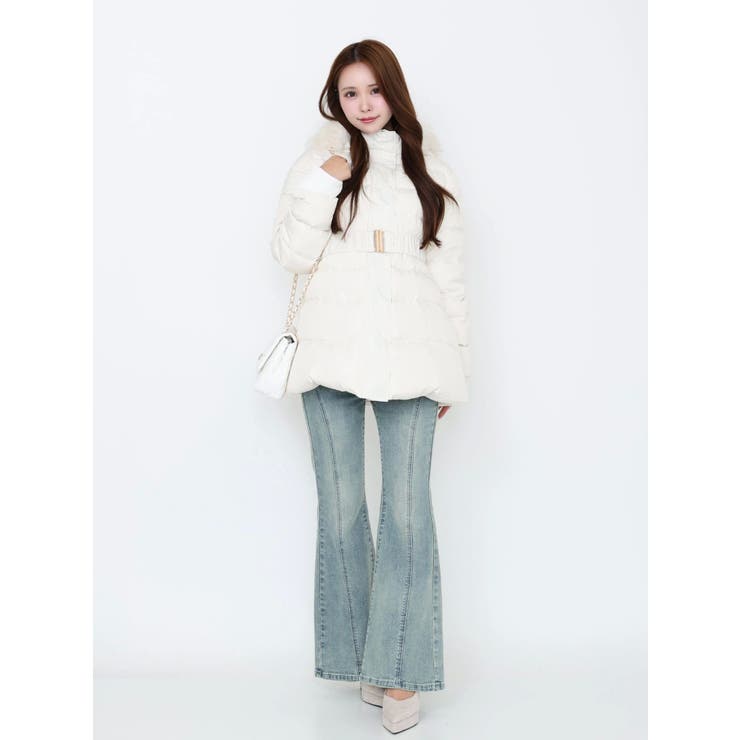 フェイクファーフードレディダウンコート | EATME | 詳細画像32 