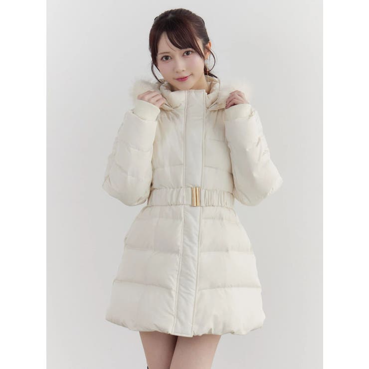 フェイクファーフードレディダウンコート | EATME | 詳細画像35 