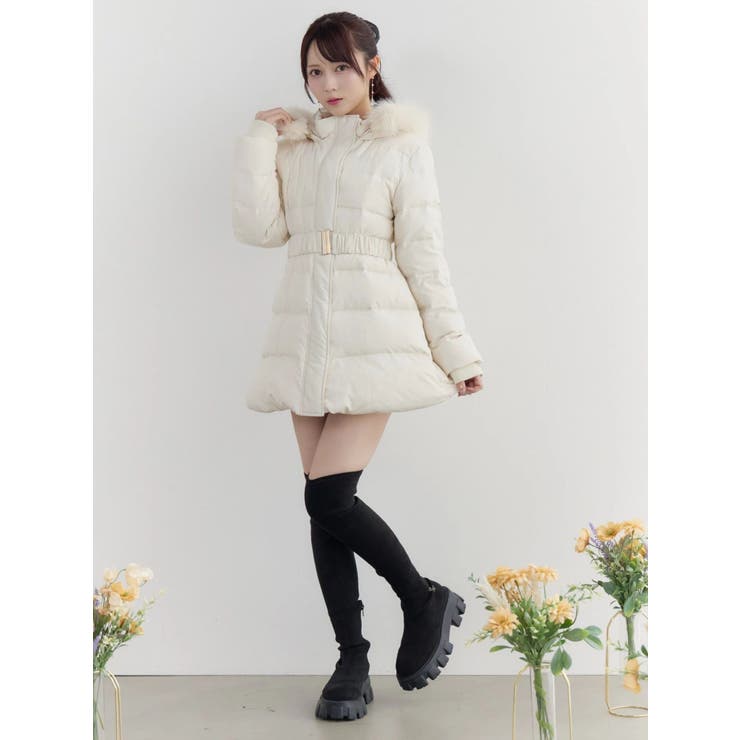 フェイクファーフードレディダウンコート | EATME | 詳細画像36 