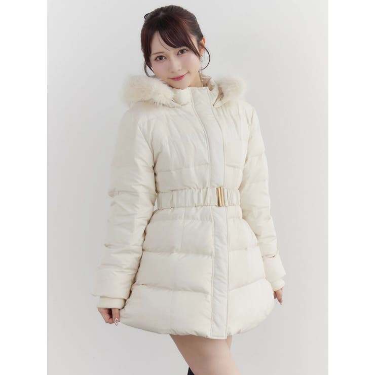 フェイクファーフードレディダウンコート | EATME | 詳細画像37 