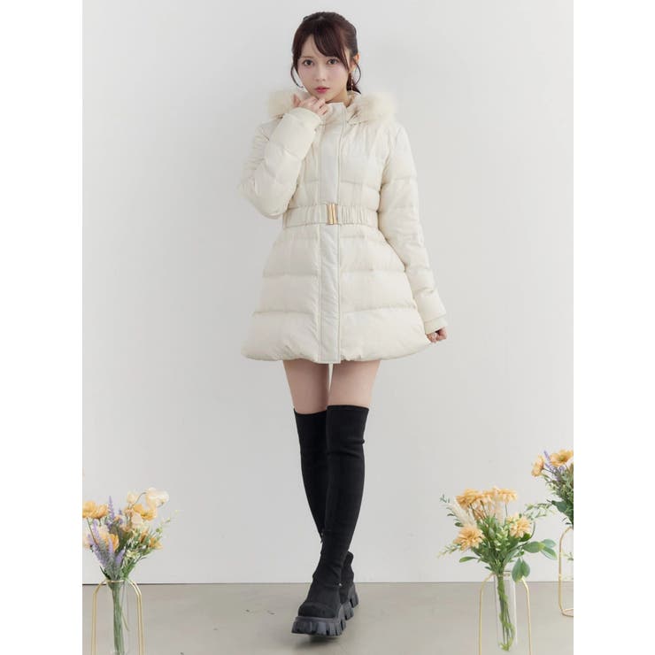 フェイクファーフードレディダウンコート | EATME | 詳細画像38 