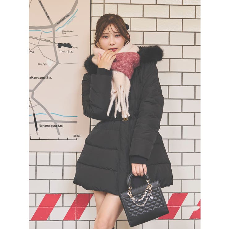 フェイクファーフードレディダウンコート | EATME | 詳細画像4 