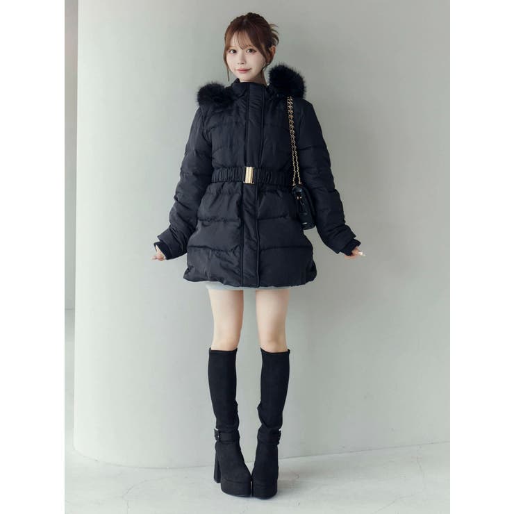 フェイクファーフードレディダウンコート | EATME | 詳細画像8 