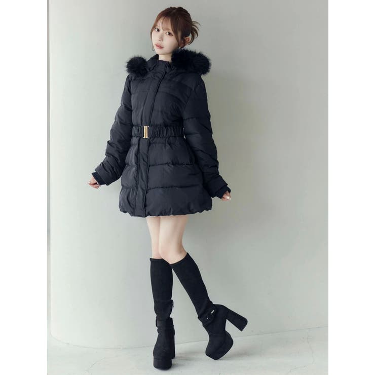 フェイクファーフードレディダウンコート | EATME | 詳細画像9 