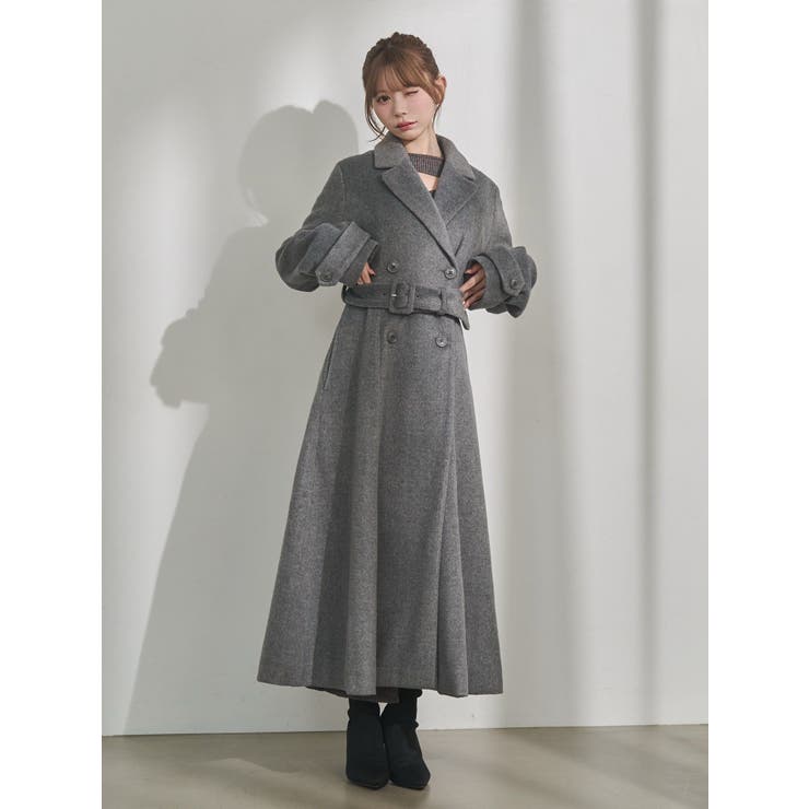 ダブルテーラードロングコート | EATME | 詳細画像9 