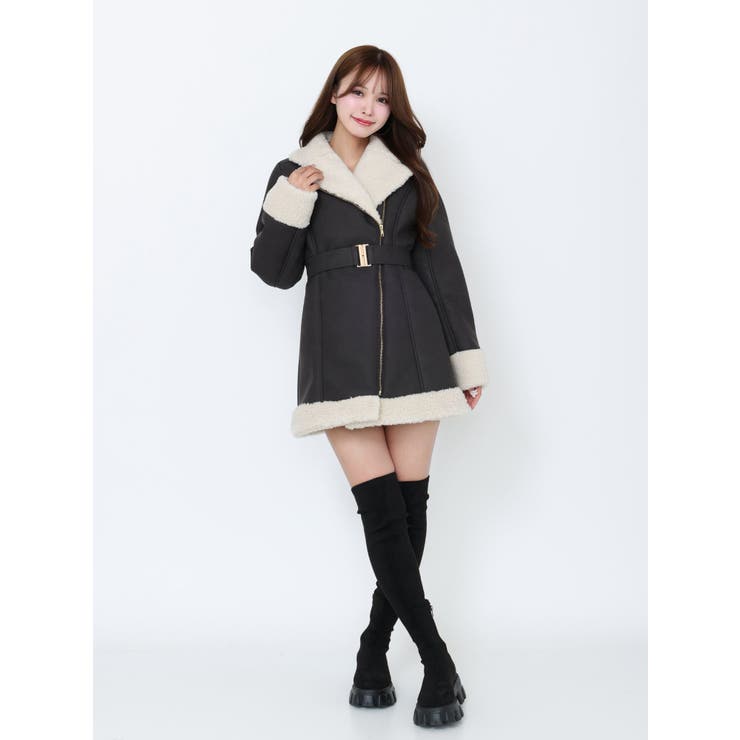 フェイクムートンレディコート | EATME | 詳細画像17 