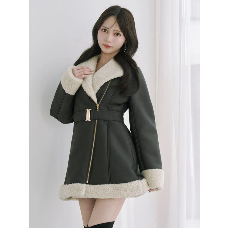 フェイクムートンレディコート | EATME | 詳細画像19 