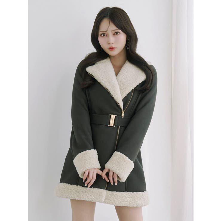 フェイクムートンレディコート | EATME | 詳細画像21 