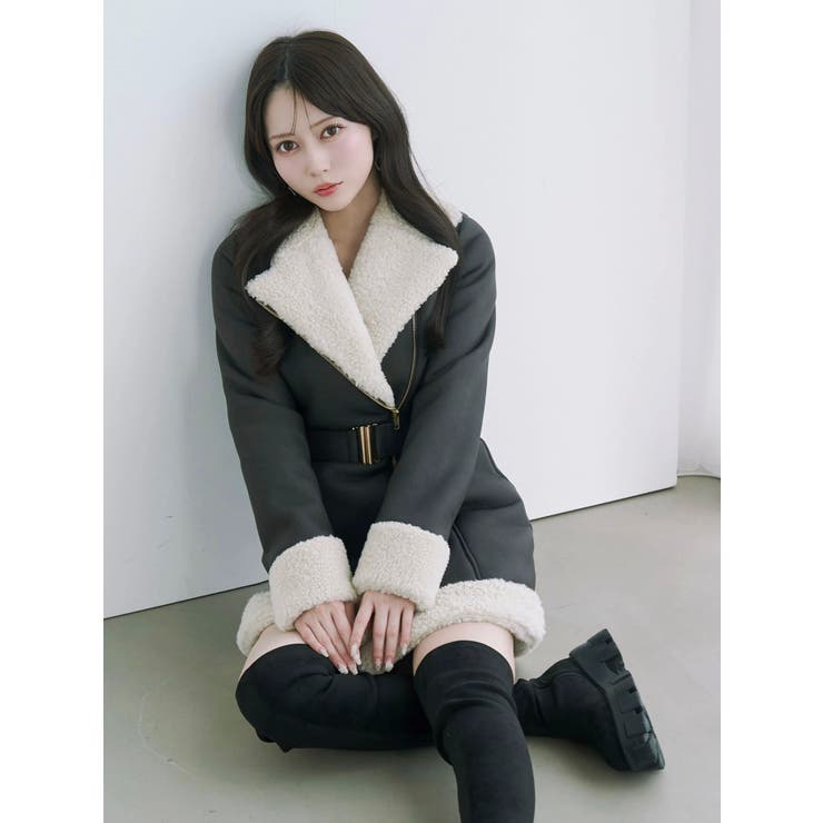 フェイクムートンレディコート | EATME | 詳細画像24 