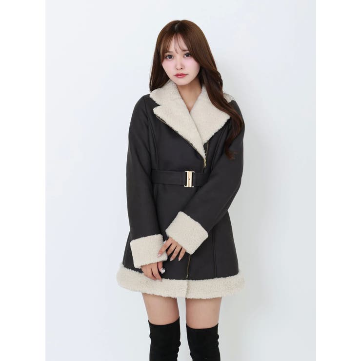 フェイクムートンレディコート | EATME | 詳細画像25 