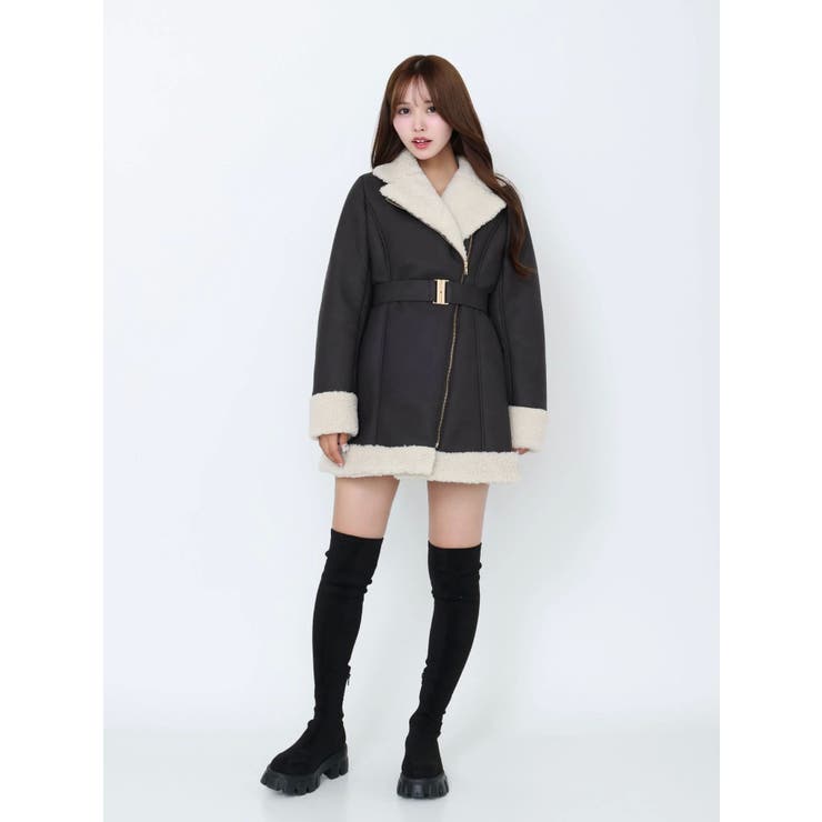 フェイクムートンレディコート | EATME | 詳細画像27 