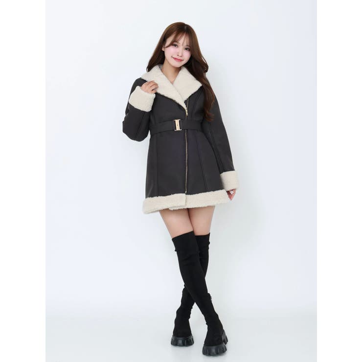 フェイクムートンレディコート | EATME | 詳細画像28 