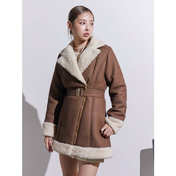 フェイクムートンレディコート | EATME | 詳細画像29 