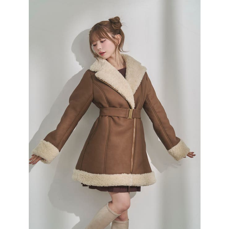 フェイクムートンレディコート | EATME | 詳細画像3 