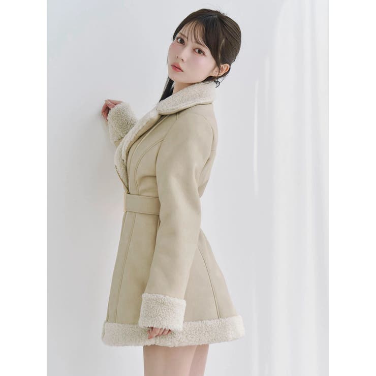 フェイクムートンレディコート | EATME | 詳細画像33 