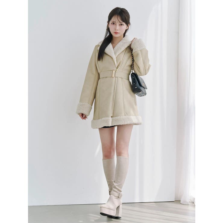 フェイクムートンレディコート | EATME | 詳細画像36 