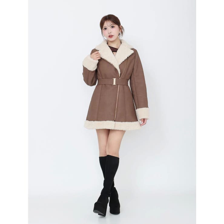 フェイクムートンレディコート | EATME | 詳細画像46 