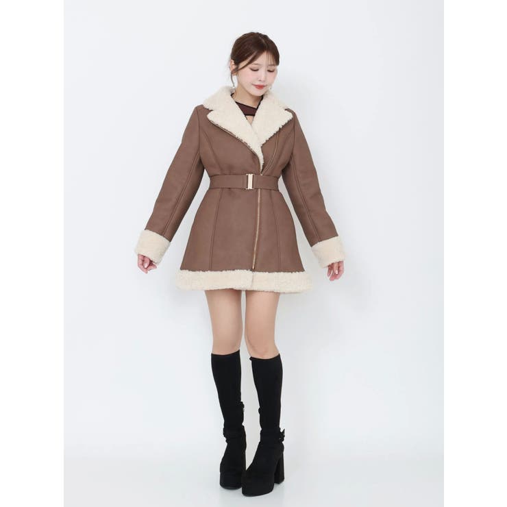 フェイクムートンレディコート | EATME | 詳細画像47 