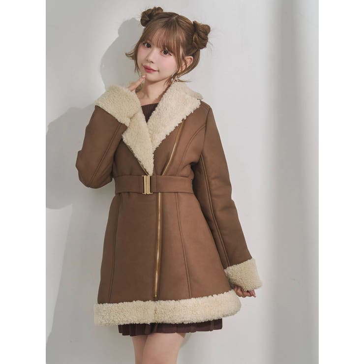 フェイクムートンレディコート | EATME | 詳細画像49 