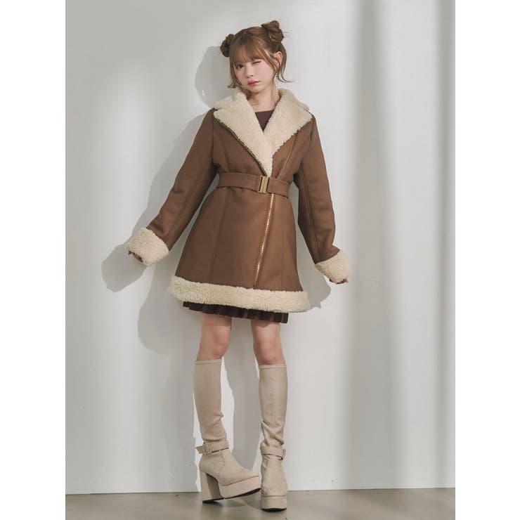 フェイクムートンレディコート | EATME | 詳細画像5 