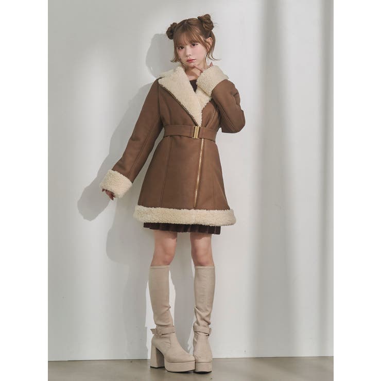 フェイクムートンレディコート | EATME | 詳細画像6 